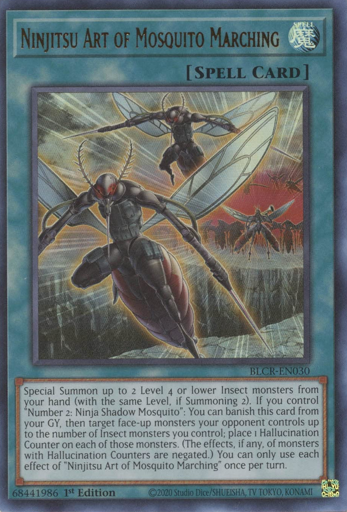 Ninjitsu Art of Mosquito Marching [BLCR-EN030] Ultra Rare | Gam3 Escape