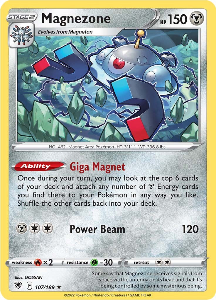 Magnezone (107/189) (Theme Deck Exclusive) [Sword & Shield: Astral Radiance] | Gam3 Escape