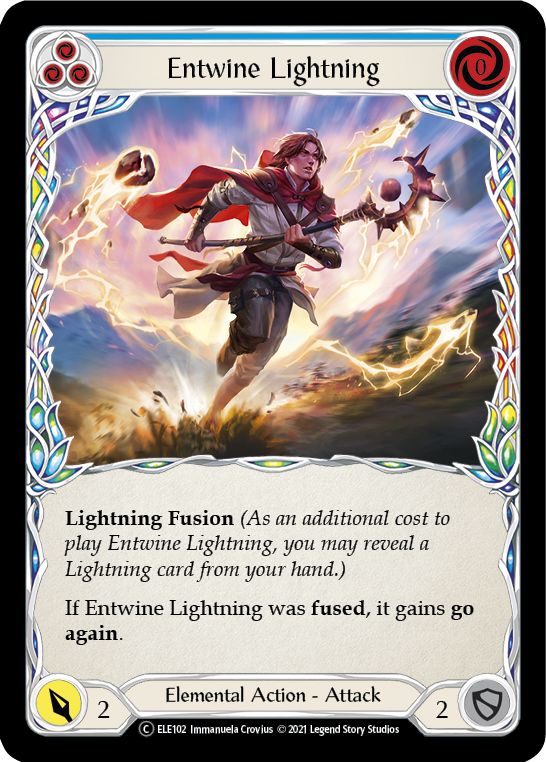 Entwine Lightning (Blue) [U-ELE102] Unlimited Rainbow Foil | Gam3 Escape