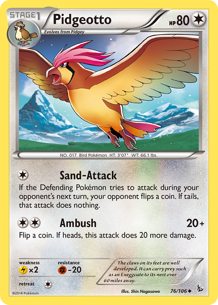 Pidgeotto (76/106) [XY: Flashfire] | Gam3 Escape