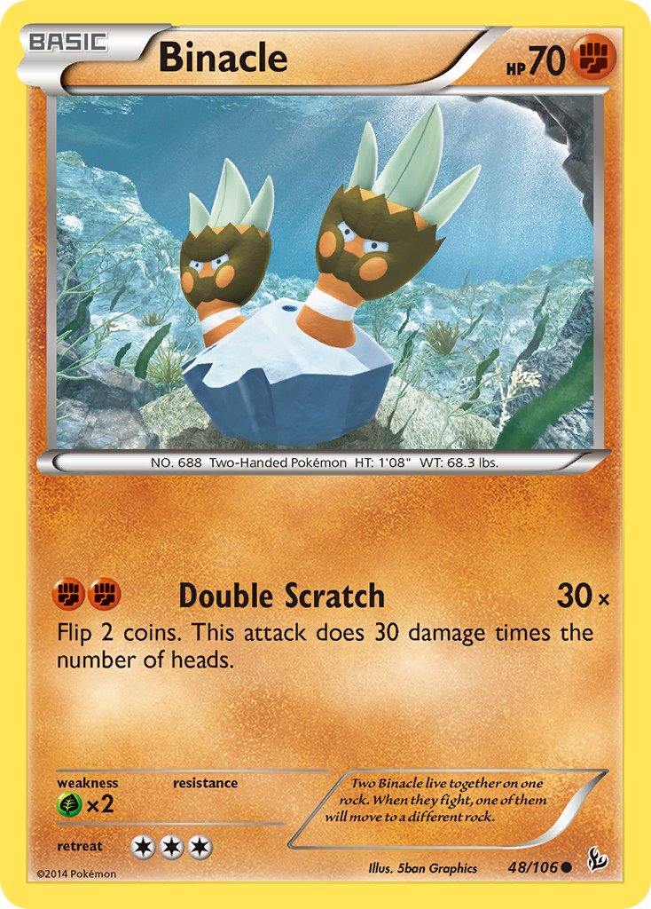 Binacle (48/106) [XY: Flashfire] | Gam3 Escape