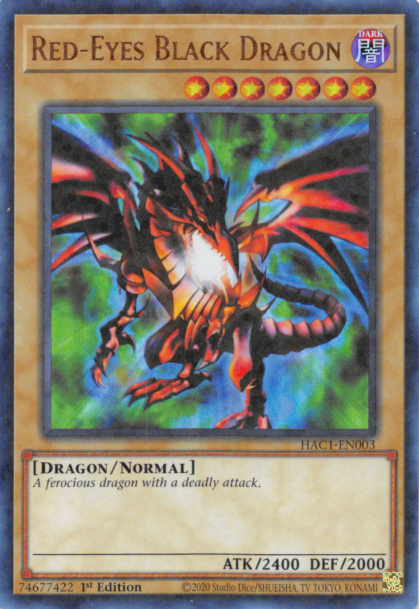 Red-Eyes Black Dragon (Duel Terminal) [HAC1-EN003] Parallel Rare | Gam3 Escape