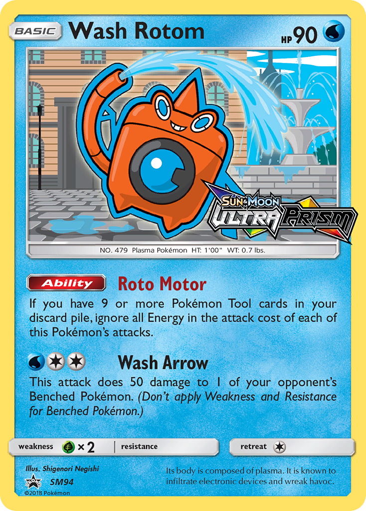 Wash Rotom (SM94) [Sun & Moon: Black Star Promos] | Gam3 Escape