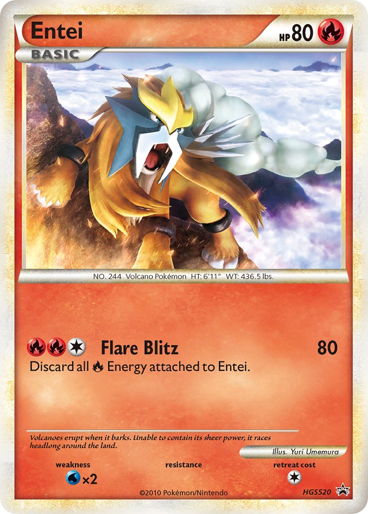 Entei (HGSS20) [HeartGold & SoulSilver: Black Star Promos] | Gam3 Escape