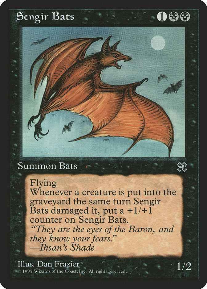 Sengir Bats (Ihsan's Shade Flavor Text) [Homelands] | Gam3 Escape