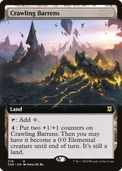 Crawling Barrens (Extended Art) [Zendikar Rising] | Gam3 Escape