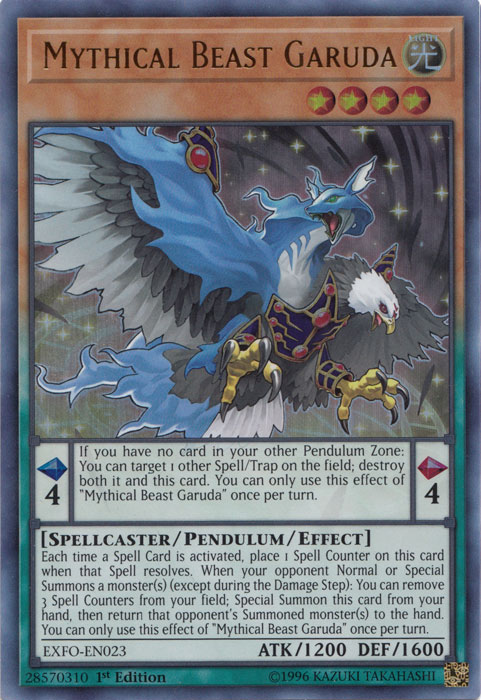 Mythical Beast Garuda [EXFO-EN023] Ultra Rare | Gam3 Escape