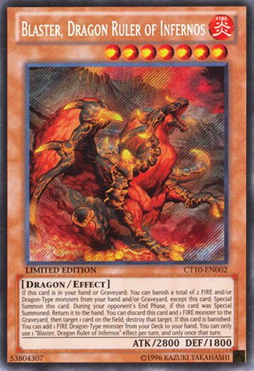 Blaster, Dragon Ruler of Infernos [CT10-EN002] Secret Rare | Gam3 Escape