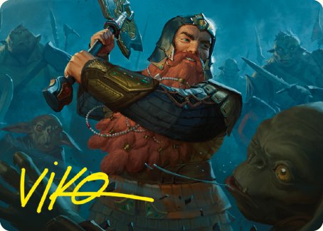 Gimli, Counter of Kills Art Card (10/81) [The Lord of the Rings: Tales of Middle-earth Art Series] | Gam3 Escape