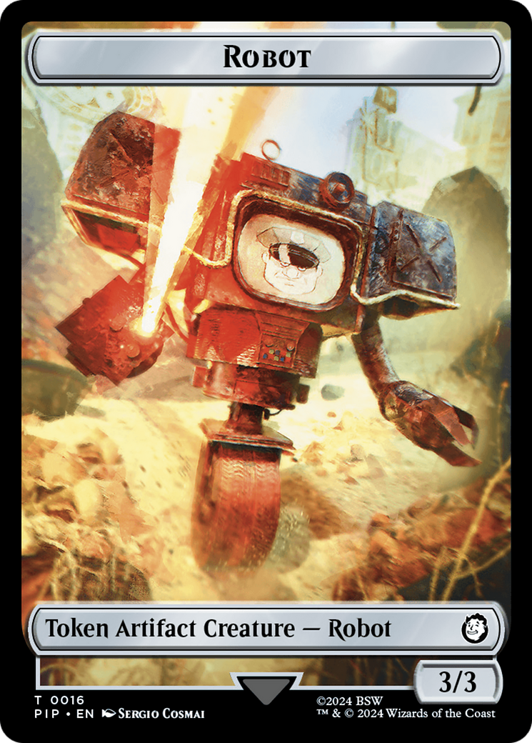 Treasure (0019) // Robot Double-Sided Token [Fallout Tokens] | Gam3 Escape