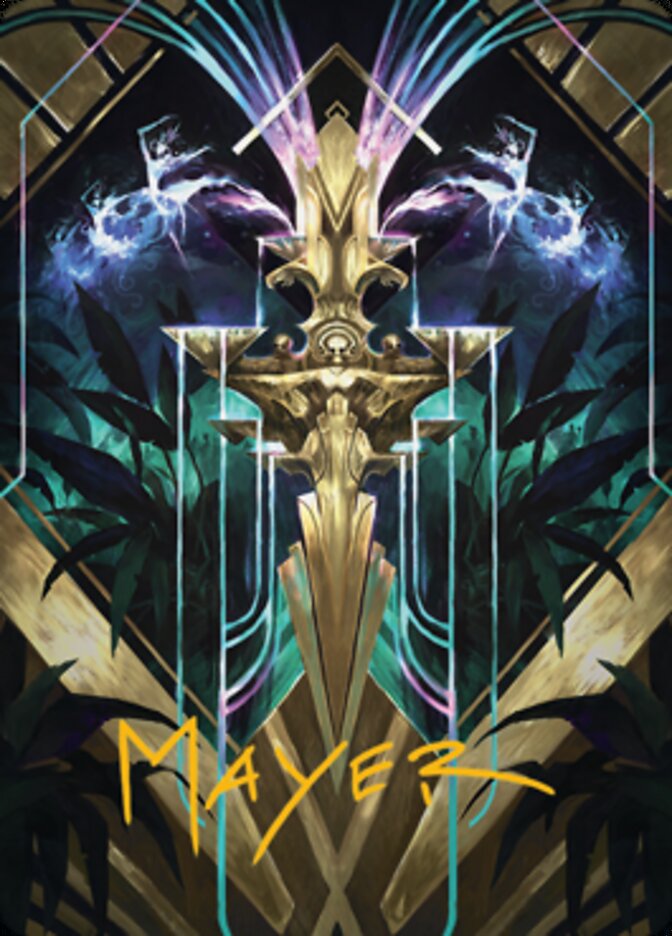 Halo Fountain Art Card (Gold-Stamped Signature) [Streets of New Capenna Art Series] | Gam3 Escape