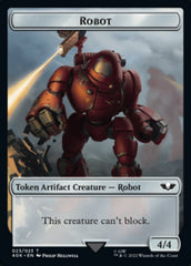 Astartes Warrior // Robot Double-sided Token (Surge Foil) [Universes Beyond: Warhammer 40,000 Tokens] | Gam3 Escape