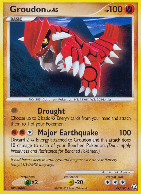 Groudon (29/146) [Diamond & Pearl: Legends Awakened] | Gam3 Escape