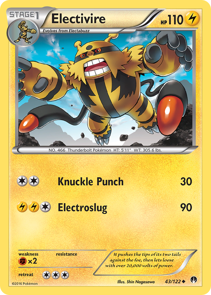 Electivire (43/122) [XY: BREAKpoint] | Gam3 Escape