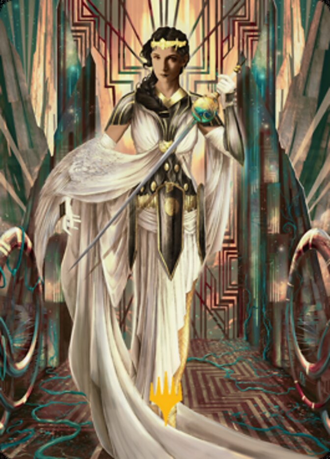 Elspeth Resplendent 2 Art Card (Gold-Stamped Signature) [Streets of New Capenna Art Series] | Gam3 Escape