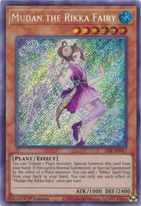 Mudan the Rikka Fairy [SESL-EN017] Secret Rare | Gam3 Escape