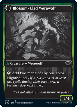 Weaver of Blossoms // Blossom-Clad Werewolf [Innistrad: Double Feature] | Gam3 Escape