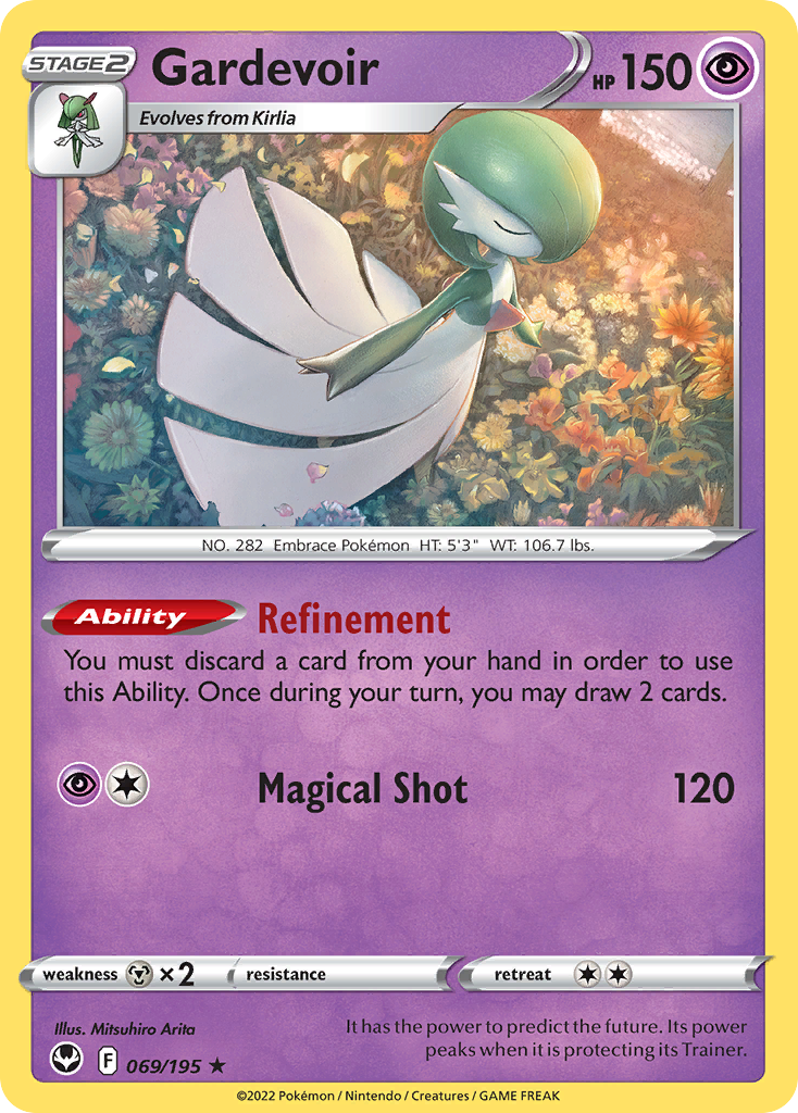 Gardevoir (069/195) (Theme Deck Exclusive) [Sword & Shield: Silver Tempest] | Gam3 Escape