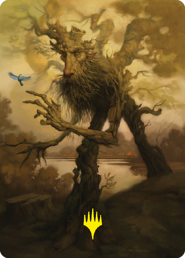 Treefolk Token Art Card (Gold-Stamped Signature) [The Lord of the Rings: Tales of Middle-earth Art Series] | Gam3 Escape