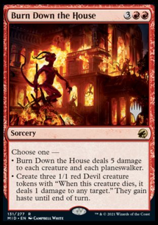 Burn Down the House (Promo Pack) [Innistrad: Midnight Hunt Promos] | Gam3 Escape