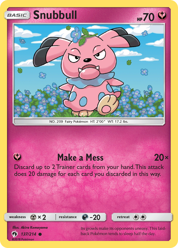 Snubbull (137/214) [Sun & Moon: Lost Thunder] | Gam3 Escape