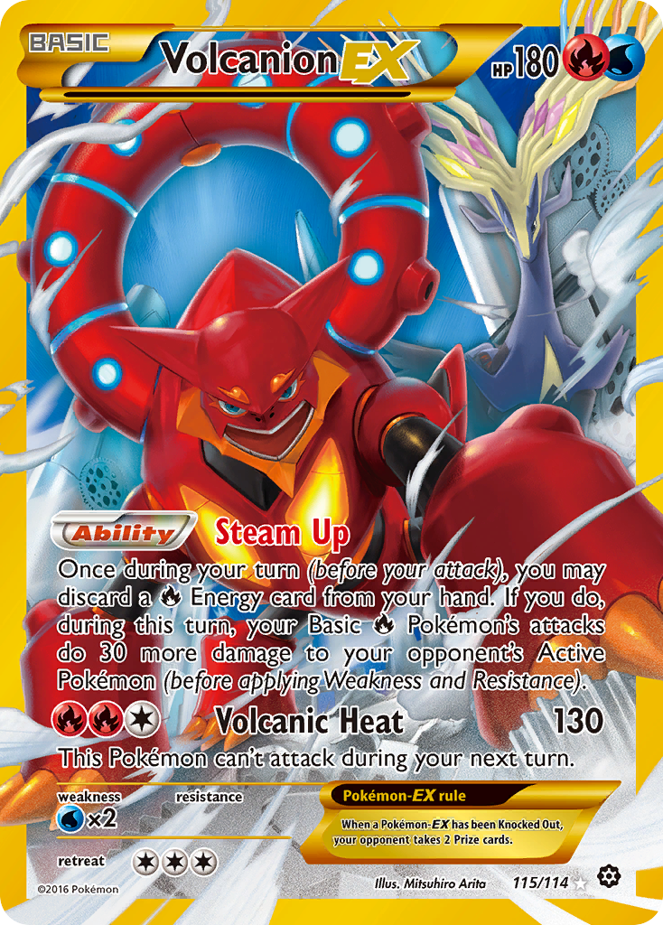 Volcanion EX (115/114) [XY: Steam Siege] | Gam3 Escape