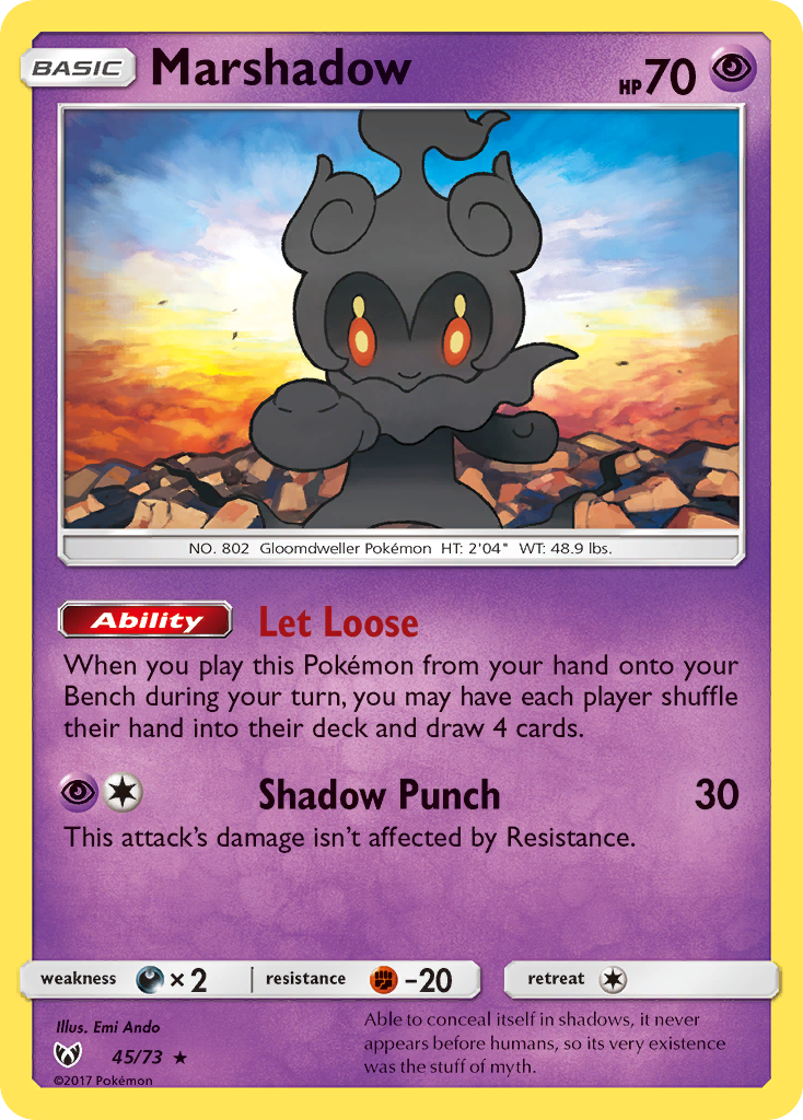 Marshadow (45/73) [Sun & Moon: Shining Legends] | Gam3 Escape