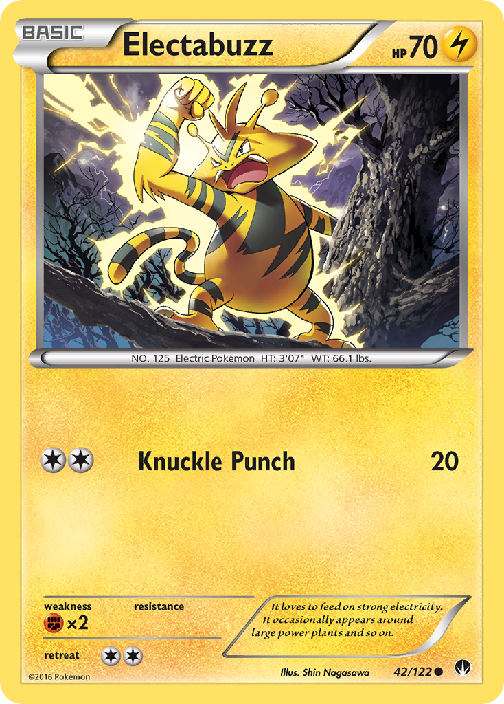 Electabuzz (42/122) [XY: BREAKpoint] | Gam3 Escape