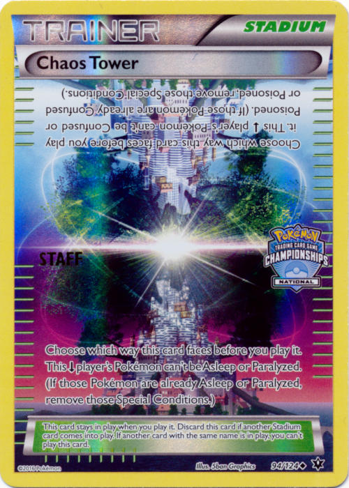 Chaos Tower (94/124) (National Championship Promo Staff) [XY: Fates Collide] | Gam3 Escape
