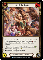 Life of the Party (Yellow) [EVR162] (Everfest)  1st Edition Rainbow Foil | Gam3 Escape