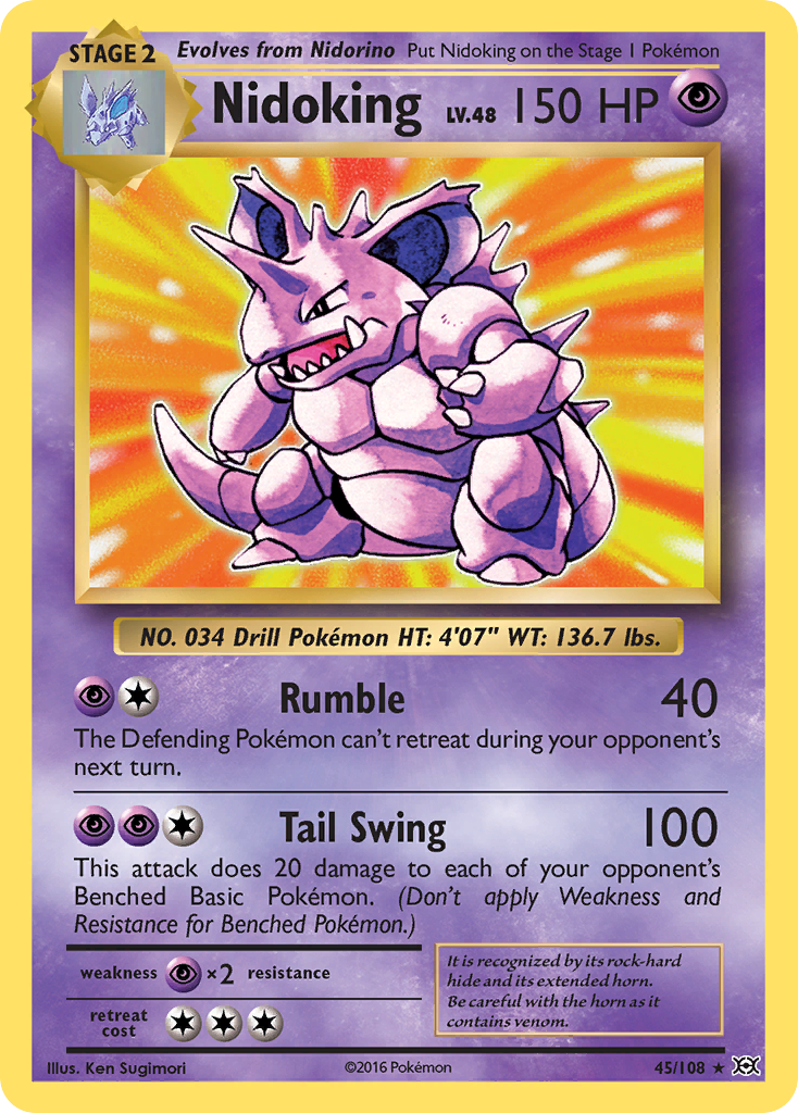 Nidoking (45/108) [XY: Evolutions] | Gam3 Escape