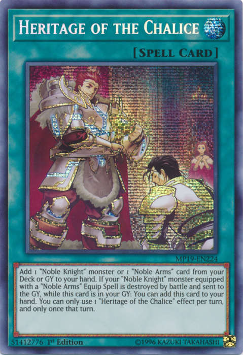 Heritage of the Chalice [MP19-EN224] Prismatic Secret Rare | Gam3 Escape