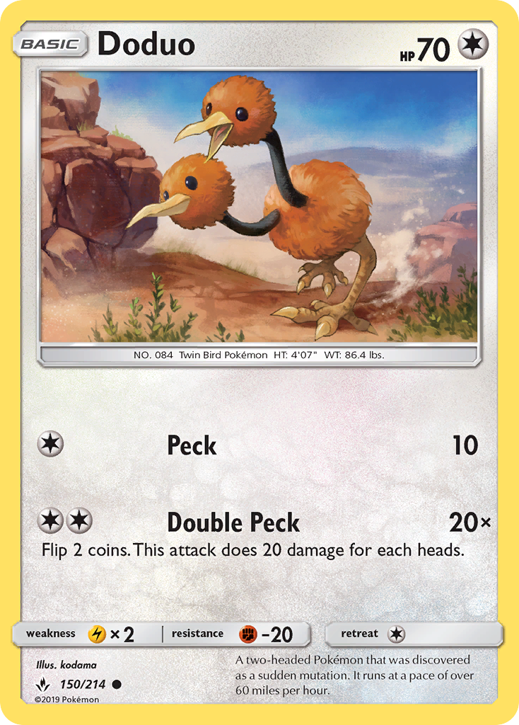 Doduo (150/214) [Sun & Moon: Unbroken Bonds] | Gam3 Escape