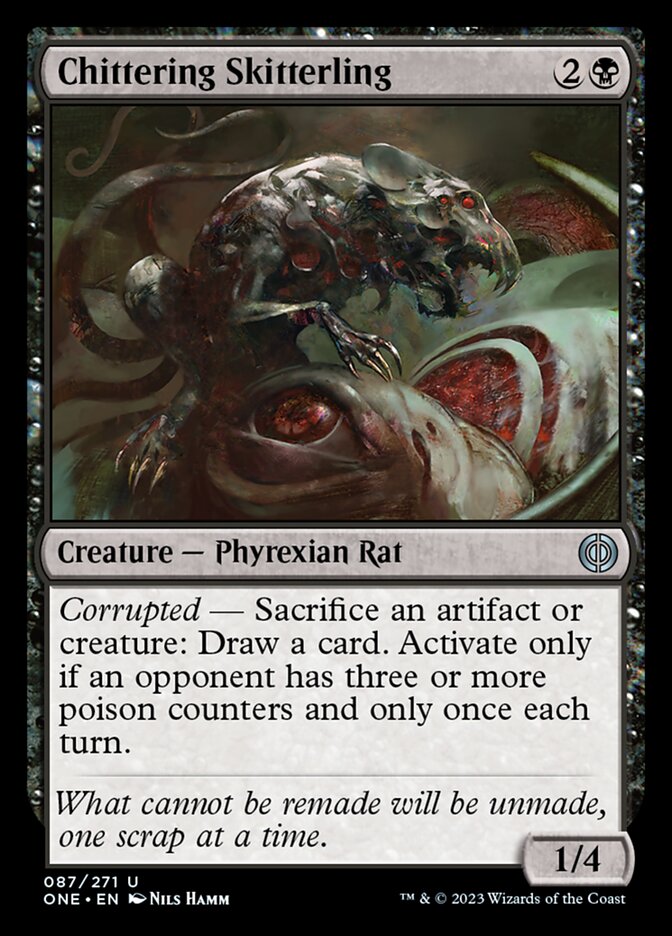 Chittering Skitterling [Phyrexia: All Will Be One] | Gam3 Escape