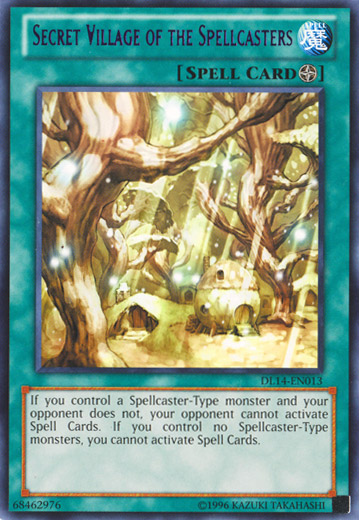 Secret Village of the Spellcasters (Purple) [DL14-EN013] Rare | Gam3 Escape