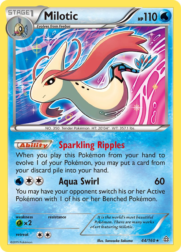 Milotic (44/160) (Theme Deck Exclusive) [XY: Primal Clash] | Gam3 Escape