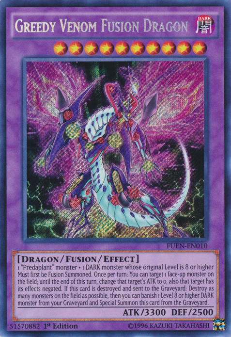 Greedy Venom Fusion Dragon [FUEN-EN010] Secret Rare | Gam3 Escape