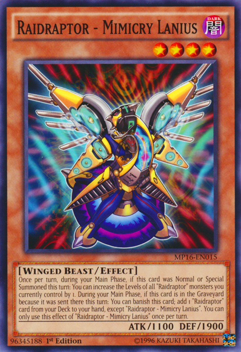 Raidraptor - Mimicry Lanius [MP16-EN015] Common | Gam3 Escape