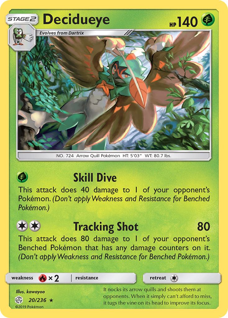 Decidueye (20/236) [Sun & Moon: Cosmic Eclipse] | Gam3 Escape