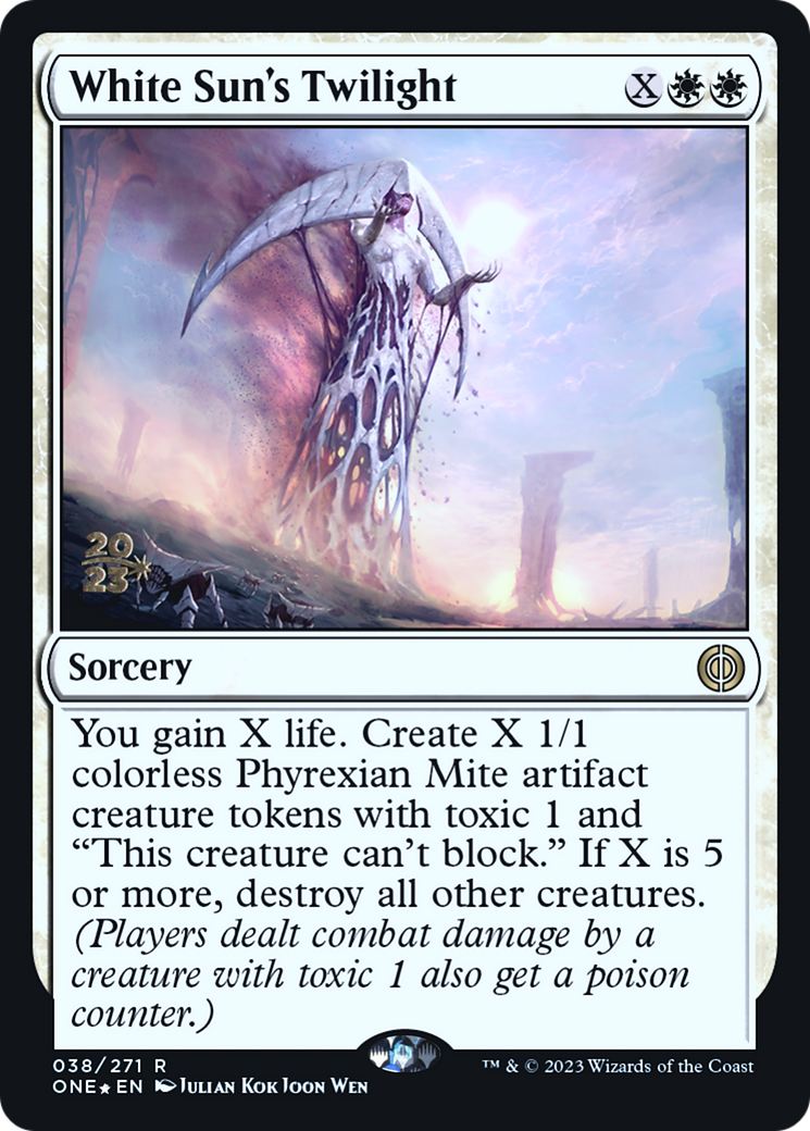 White Sun's Twilight [Phyrexia: All Will Be One Prerelease Promos] | Gam3 Escape