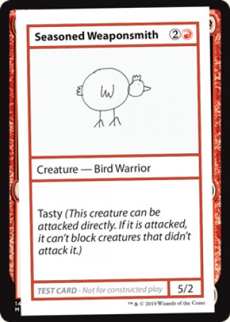 Seasoned Weaponsmith (2021 Edition) [Mystery Booster Playtest Cards] | Gam3 Escape