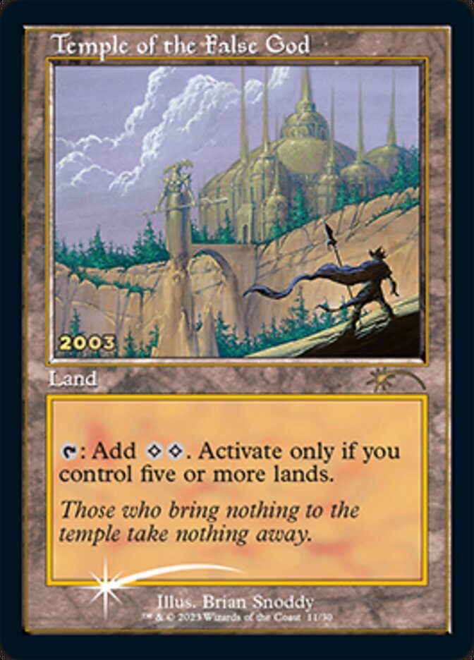 Temple of the False God [30th Anniversary Promos] | Gam3 Escape