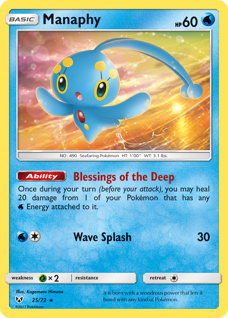 Manaphy (25/73) [Sun & Moon: Shining Legends] | Gam3 Escape