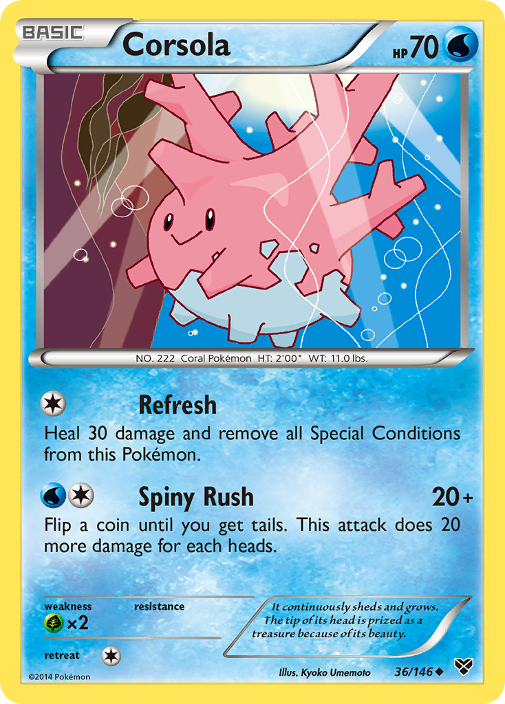 Corsola (36/146) [XY: Base Set] | Gam3 Escape