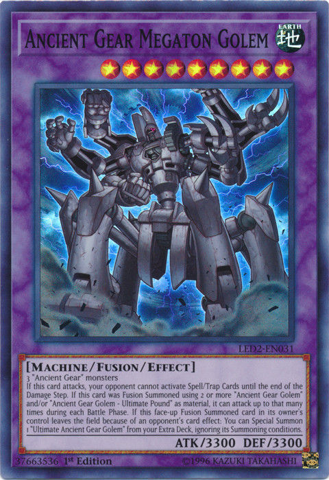 Ancient Gear Megaton Golem [LED2-EN031] Super Rare | Gam3 Escape