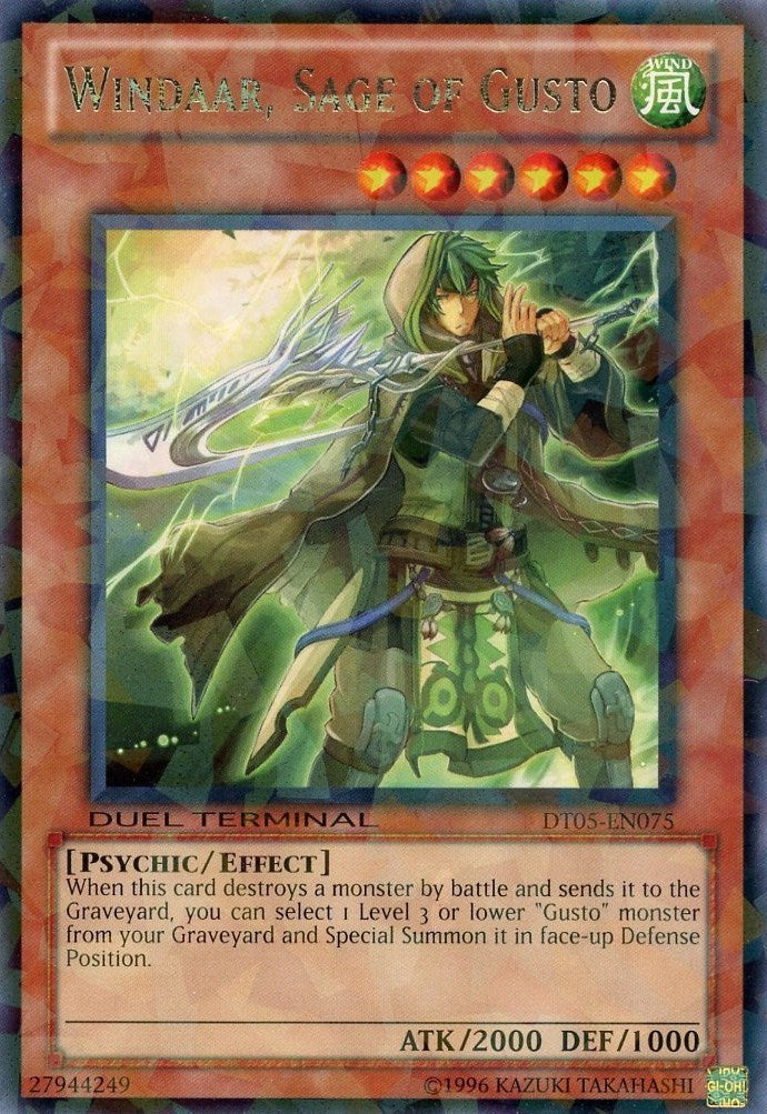 Windaar, Sage of Gusto [DT05-EN075] Rare | Gam3 Escape