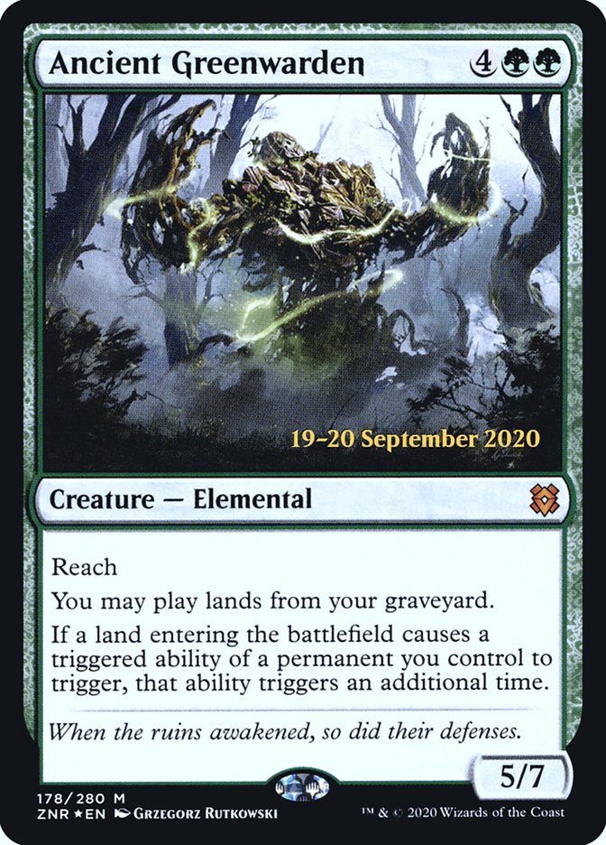 Ancient Greenwarden  [Zendikar Rising Prerelease Promos] | Gam3 Escape