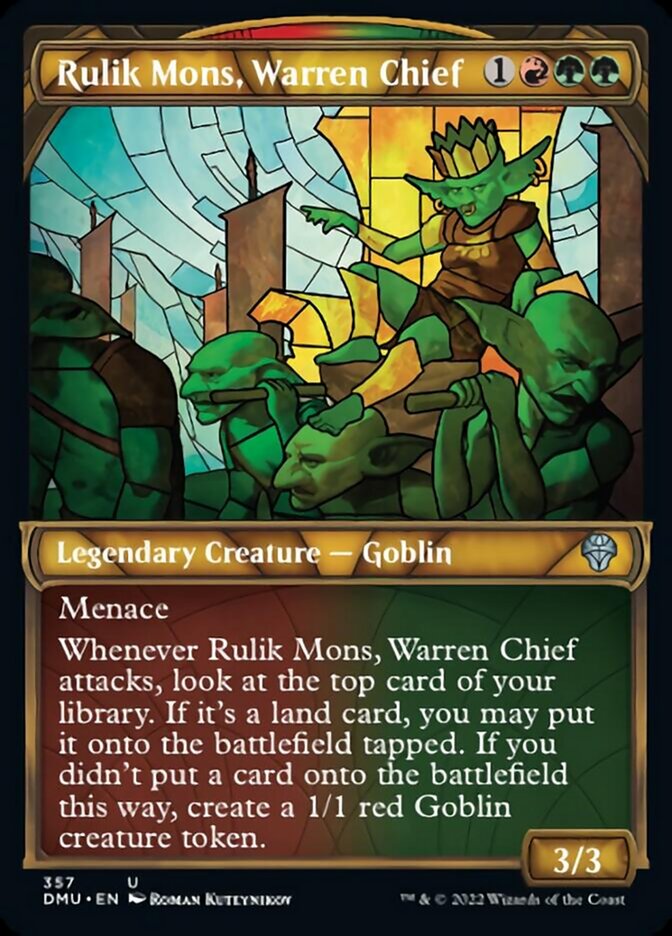 Rulik Mons, Warren Chief (Showcase Textured) [Dominaria United] | Gam3 Escape