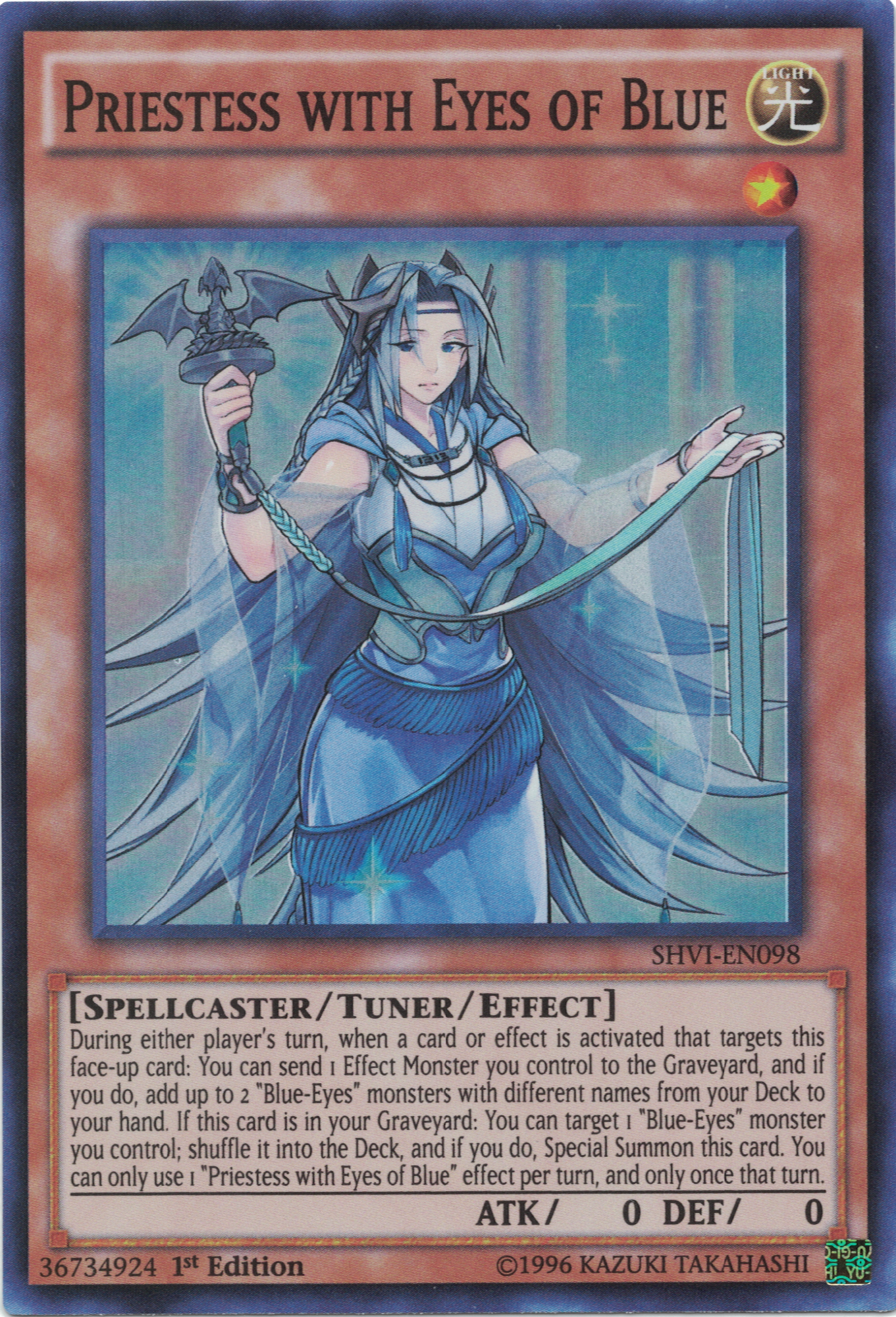 Priestess with Eyes of Blue [SHVI-EN098] Super Rare | Gam3 Escape