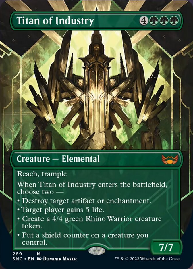 Titan of Industry (Borderless Alternate Art) [Streets of New Capenna] | Gam3 Escape